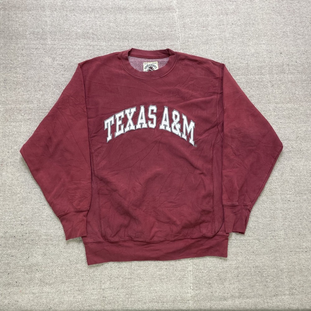 Vintage Texas A&M Pullover Sweatshirt Men Medium Red 1990s Steve & Barry's